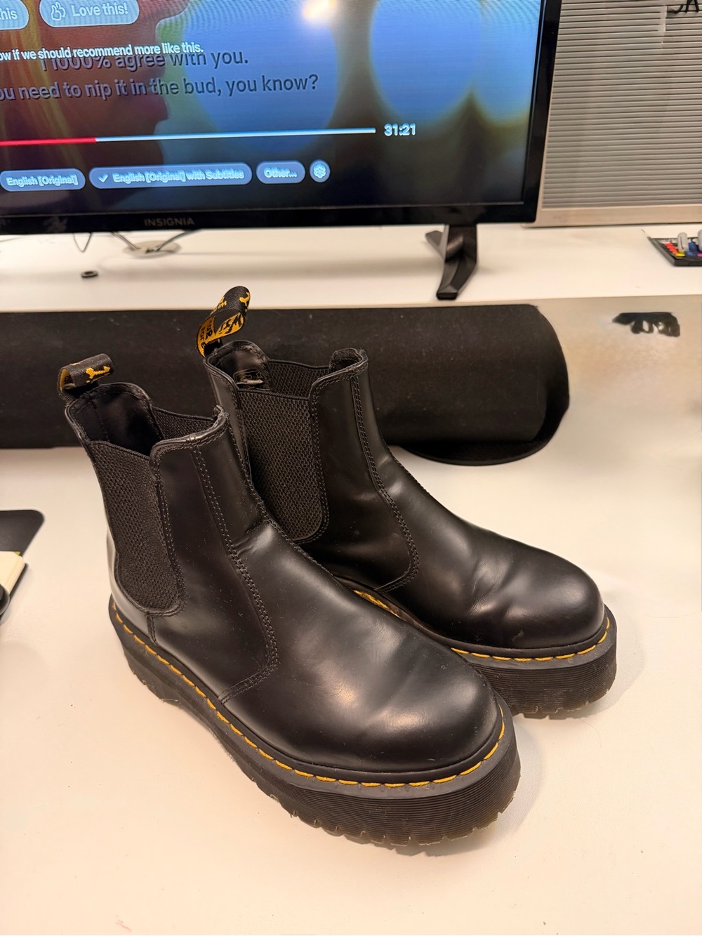 Dr. Martens Black Leather Chelsea Boots
